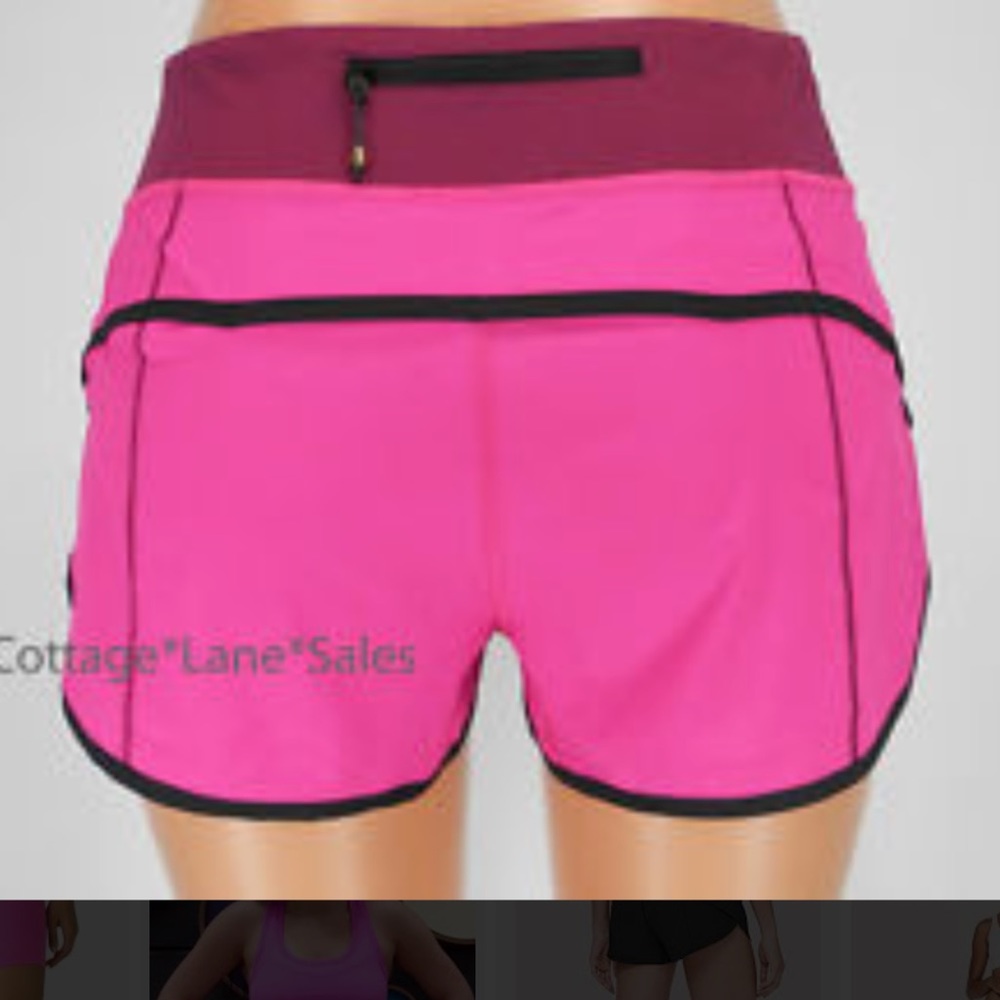 Lululemon pink athletic shorts